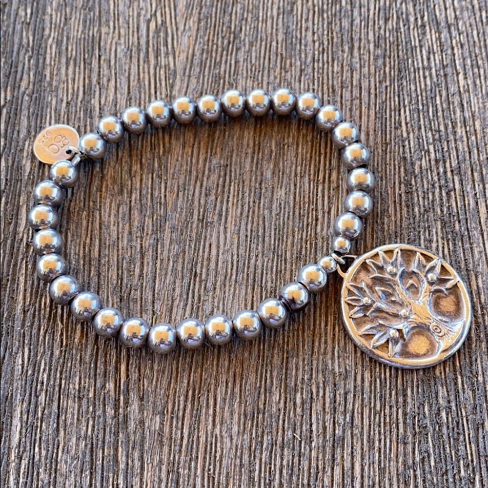 Sterling silver bead bracelet